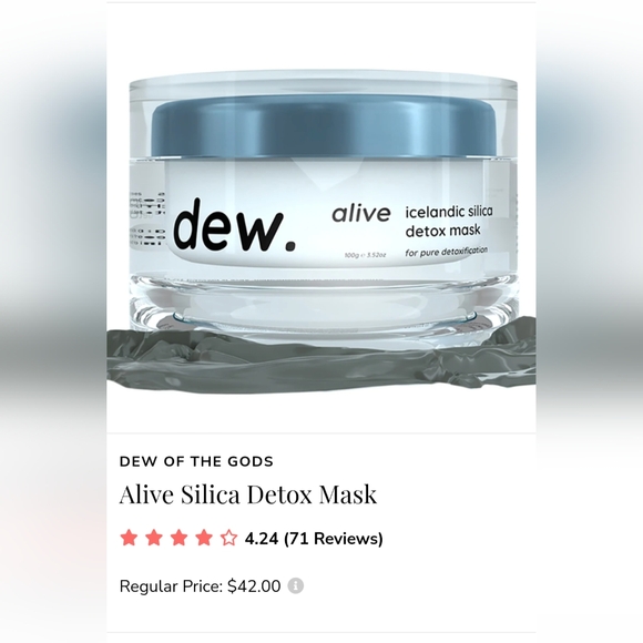 5/75$ DEW OF THE GODS Alive Icelandic Silica Detox Mask - Picture 2 of 8